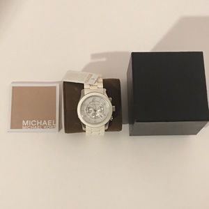 Michael Kors Men’s Stainless Steel White Watch